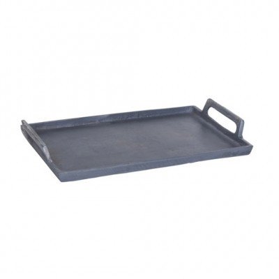 PTMD - Aluminium grey tray straight rectangle s