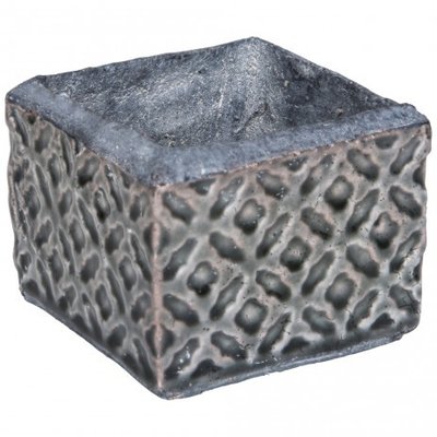 PTMD - Shane grey ceramic pot square tall s