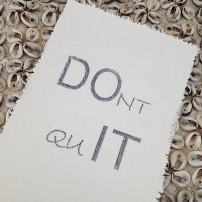 AfroDutchPaperStone - Kaart Dont quit