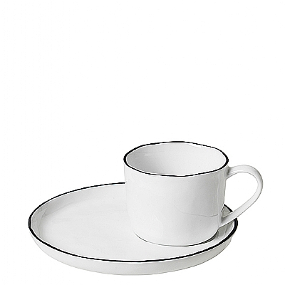 Broste Copenhagen - Salt - Tasse und Untertasse Small