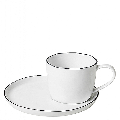 Broste Copenhagen - Salt - Tasse und Untertasse Large