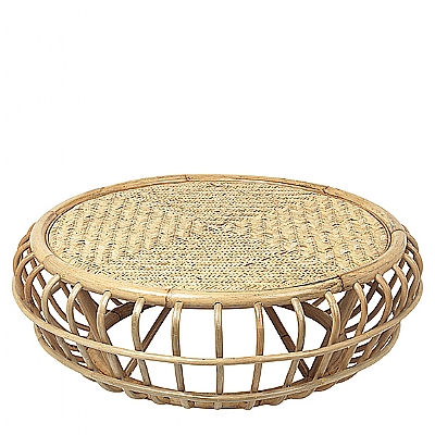 Broste Copenhagen - Pouf Rotin rattan naturel