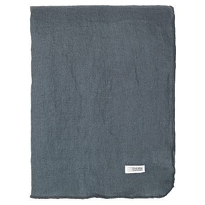 Broste Copenhagen - Table cloth Gracie eco petrol blue