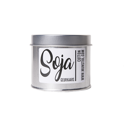Mijn Stijl - Geurkaars blik - Cotton soja-basis
