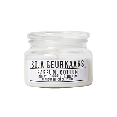 Mijn Stijl - Geurkaars cotton soja-basis