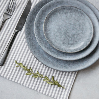 House Doctor - Grey Stone Dinner plate