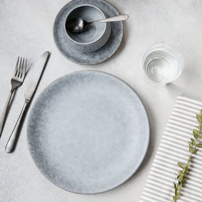 House Doctor - Grey Stone Dinner plate