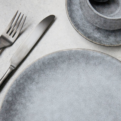 House Doctor - Grey Stone Dinner plate