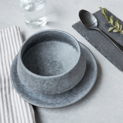 House Doctor - Grey Stone Bowl medium