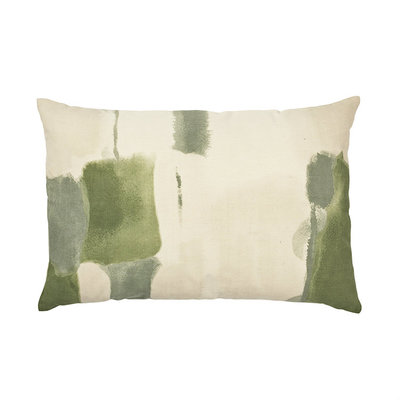 Broste Copenhagen - Cushion cover Water color Oil green