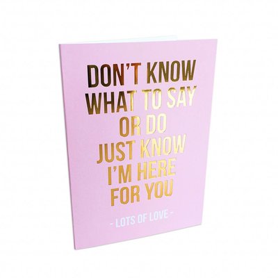 Studio Stationery - Greeting card Lots of love