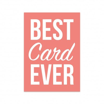 Studio Stationery - Kaart Best card ever