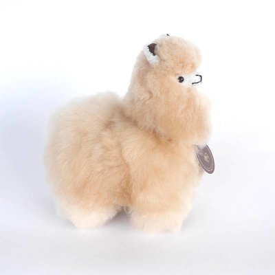 Inkari - Alpaca zachte knuffel Beige Small