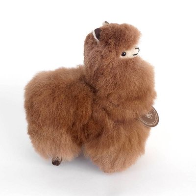 Inkari - Alpaca zachte knuffel Bruin Small