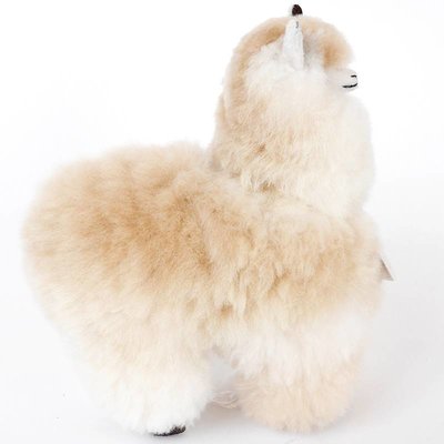 Inkari - Alpaca zachte knuffel Gemêleerd naturel / beige Medium