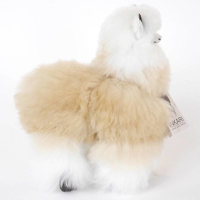 Inkari - Alpaca zachte knuffel Beige / ivoor Medium