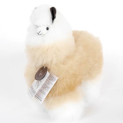 Inkari - Alpaca zachte knuffel Beige / ivoor Medium
