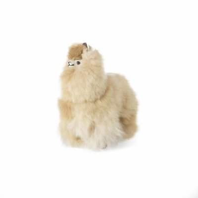 Inkari - Alpaca zachte knuffel Naturel Small