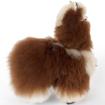 Inkari - Alpaca zachte knuffel Bruin / beige Medium