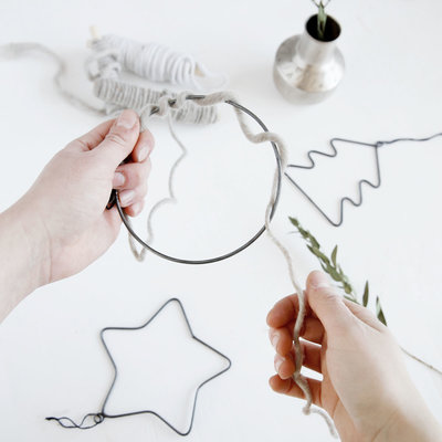 House Doctor - Ornament Iron Wire s/3
