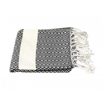 Mijn Stijl - Hamamdoek Bohemian S Zwart
