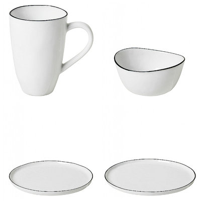 Broste Copenhagen - Salt - Basis Geschirr set Small