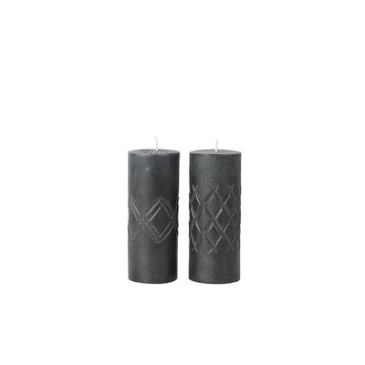 Broste Copenhagen - Kerze Crystal Smoked Pearl s/2