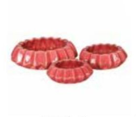 Broste Copenhagen - Kerzen plateau Luana Rose of sharon s/3