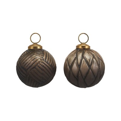 House Doctor - Christbaumkugel Art deco s/2