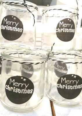 (Op) de Maalzolder - Laterne Merry Christmas schwarz