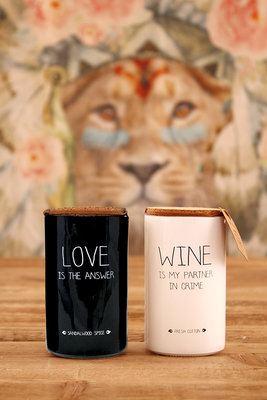 My flame - Sojakerze Love is the answer Sandelwood spice