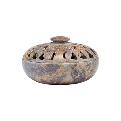 House Doctor - Schale mit Deckel Puri Natur