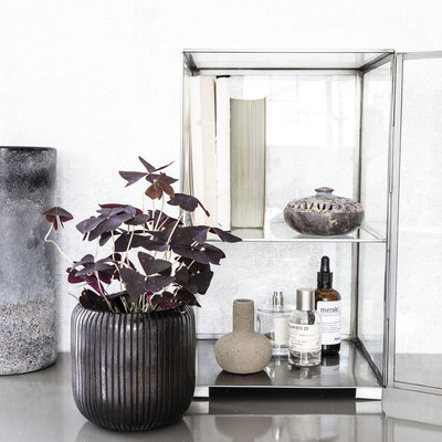 House Doctor - Schale mit Deckel Puri Natur
