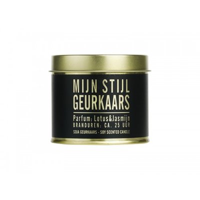 Mijn Stijl - Duftkerze Blech Gold Cedar & vetiver