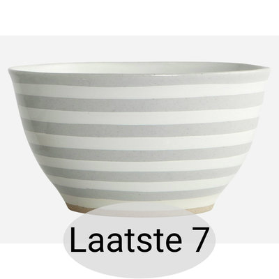 House Doctor - Bowl Stripe stone