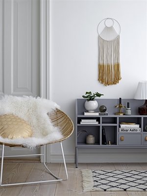 Bloomingville - Kerzenhalter Palme Gold