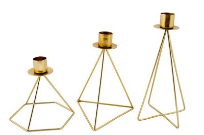 MrsBloom - Kerzenständer Christian Antik gold